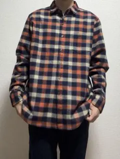 （古着）Cityboy 90〜00s ヘビネル ブロックチェック ネルシャツ