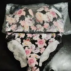 aimerfeel花柄 D75 ブラジャーショーツセット