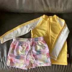 Swim Zip ラッシュガード&スイムパンツ　4T