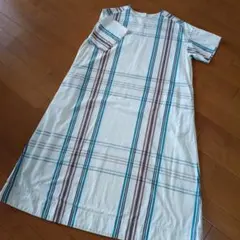 BEAMS BOY チェック柄 半袖ワンピースのサムネイル