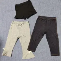 女児　レギンス・黒パン　3枚セット（サイズ120）