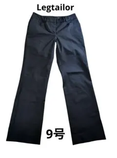 Legtailor 黒 レディース センタープレスパンツ 9号 東京スタイル
