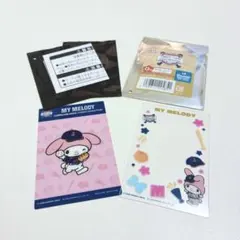 タイトーくじ　侍ジャパン×サンリオキャラクターズ　クリアカードセット　マイメロ