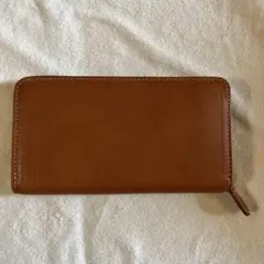 栃木レザー　メンズ　長財布　ブラウン