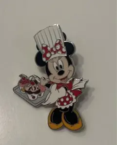 【レア物中古品】ミニーマウス シェフ ピンバッジ