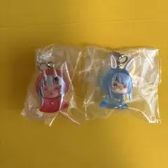 百鬼あやめ・兎田ぺこらキーホルダー