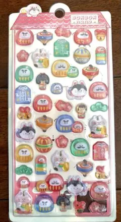 だるま　　立体シール　1枚