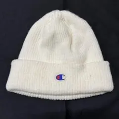 Chanpion リブニット帽 目付き Cマーク ワッペン チャンピオン
