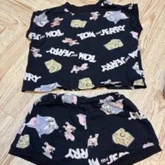 トムとジェリー 半袖トップスとショートパンツ セット 100cm