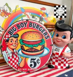 ブリキ看板　ビッグボーイ⑬ BIGBOY アルミ看板　アメリカン雑貨　ガレージ