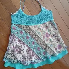 花柄 キャミソール