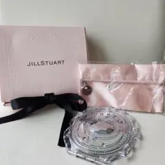 【新品・未使用】JILLSTUART シルバーオーバルミラー サテンポーチ付きのサムネイル