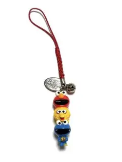 ユニバーサルスタジオ　エルモ クッキーモンスター ビッグバード ストラップ