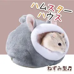グレー　灰色　ハムスターハウス　小動物　ベッド　ねずみのサムネイル