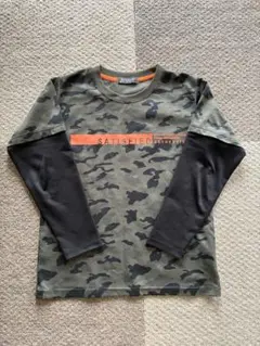 長袖　tシャツ 重ね着風