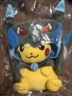 メガリザードン　ポンチョ　ピカチュウ　ぬいぐるみ