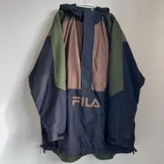 90s FILA ナイロンコート ミリタリーライク