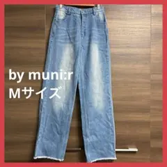 【美品】【お値下げ中】　by muni:r レディース　デニムパンツ　Mサイズのサムネイル