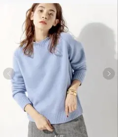 UNITED ARROWS ユナイテッドアローズ　カシミヤ混クルーネックニット