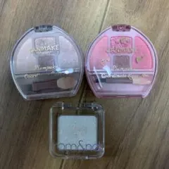 CANMAKE プランぷくアイシャドウ03、04 &rom&ndマルチビーム01