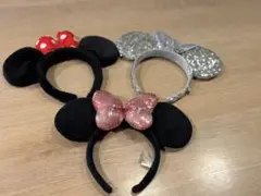 ミニーマウス風カチューシャ3個セット