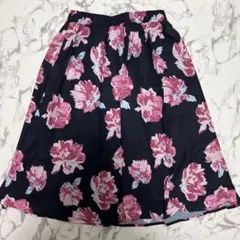 CECIL McBEE 花柄 プリーツスカート