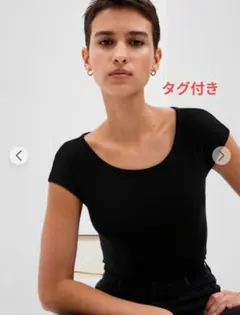 GAP モダン　キャップスリーブTシャツ　Sのサムネイル