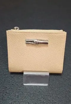 【美品】LONGCHAMP　ロンシャン　ロゾ　コンパクトウォレット　ベージュのサムネイル
