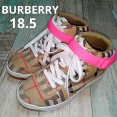 美品　BURBERRY　18.5　スニーカー　ノバチェック　子供用　バーバリーのサムネイル