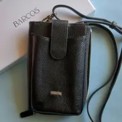 BARCOS オールウェイズレザーポシェット　ブラック
