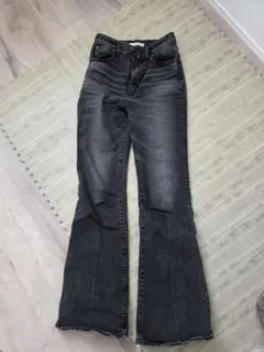 MOUSSY MVS BLACK FLARE(L) ロング 24