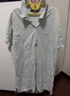 TOMMY HILFIGER Mサイズ ポロシャツ ライトブルー