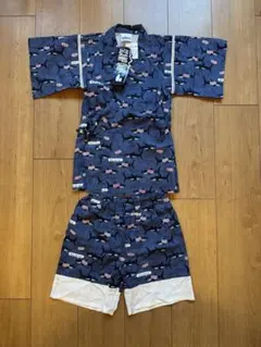 SCAMP CAMP ネイビー甚平 120