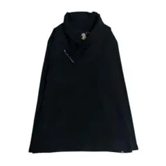 y2k MCD draped neck black long-tのサムネイル