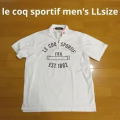 le coq sportif men'sジップポロシャツ LLsize