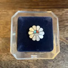 イ*ム様 ラルフローレン RL シルバー925 花型コンチョ グリーンストーン イ*ム様 ラルフローレン RL シルバー925 花型コンチョ グリーン