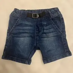 90cm デニム風 半ズボン ダークブルー