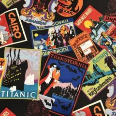 アレキサンダーヘンリー 生地 映画 ポスター柄 FavouriteHaunts