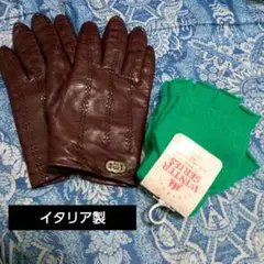 レザー 手袋 革手袋 レディース 無地 ワインレッド ブラウン
