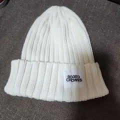 RODEO CROWNS ニット帽 フリーサイズ ホワイト