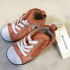 新品CONVERSE キッズ スニーカー 12.5cm ハイカット サイドジップ