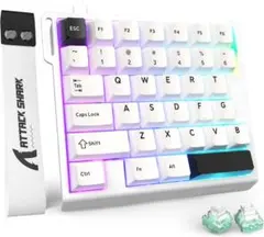 ATTACK SHARK M36HE 片手ゲーミングキーボード ホワイトのサムネイル