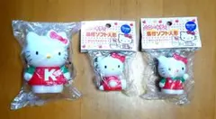 ハローキティ 貯金箱 笛付ソフビ人形 3点セット 日本限定 非売品 希少のサムネイル