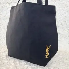 ✨美品✨ イヴサンローラン トートバッグ キャンバス ロゴ刺繍 A4収納可能