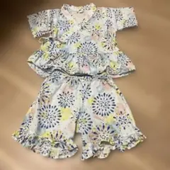 【⭐︎即日発送⭐︎】甚平　アプレレクール　花火柄　120サイズ