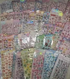 50枚 キャラクター シール　ご褒美シール　　ぷっくりシール　立体シール