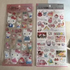 クリアキャンディシール キティ 大人の図鑑シール ほっぺちゃん編 セット