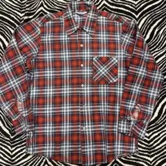 ビンテージ 60s プリントネルシャツ vintage ロカビリー オンブレ