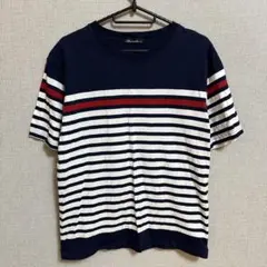 Barcedos バルセドス　Tシャツ　ボーダー 古着　佐藤正株式会社　ネイビーのサムネイル