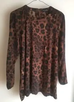 ヒョウ柄 長袖チュニック
